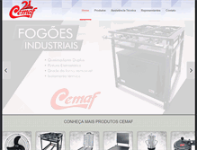 Tablet Screenshot of cemaf.com.br